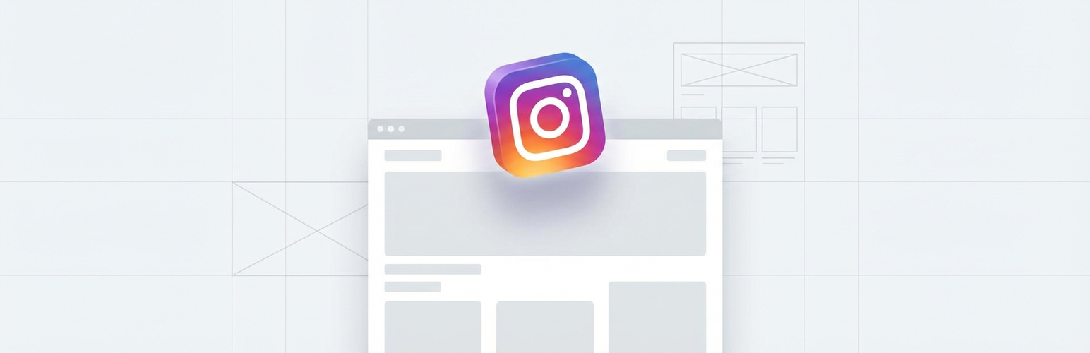 Floating Instagram — logo Instagram flottant sur un site WordPress